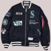 Leonard Williams Seattle Mariners Opening Day Bomber Navy Jacket