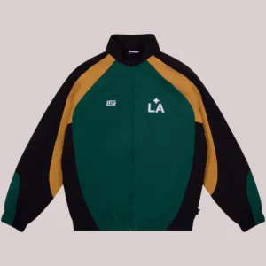 LA Galaxy Live Breathe Futbol Roadman Track Jacket Green