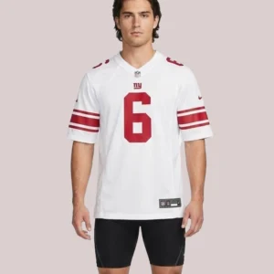 New York Giants Nike Jaxson Dart Game White Jersey