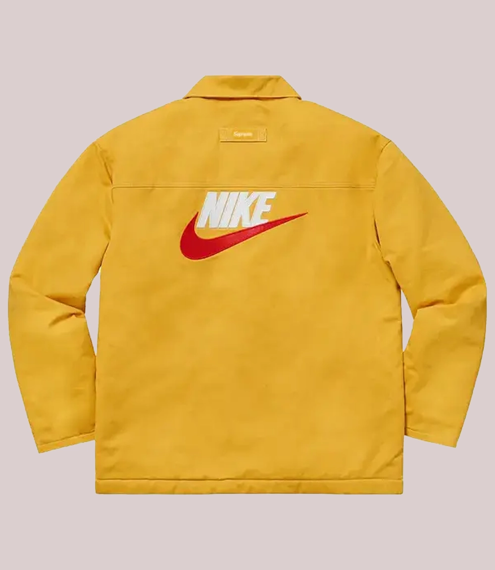 Supreme x Nike Double Zip Quilted Work Jacket Mustard