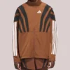 Unisex Adidas x Pharrell Williams Humanrace 2026 Adizero Archive Running Zip-up Jacket Brown