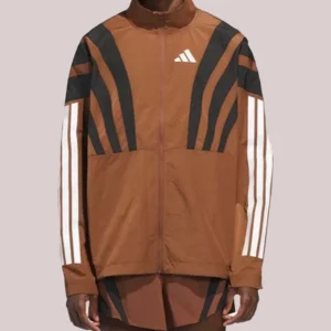 Unisex Adidas x Pharrell Williams Humanrace 2026 Adizero Archive Running Zip-up Jacket Brown