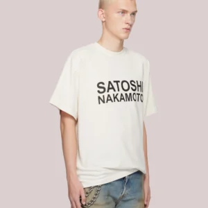 Satoshi Nakamoto White T-shirt