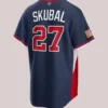 Tarik Skubal Team USA Baseball Navy Blue Nike Jersey
