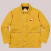 Shop Nike x Supreme Double Zip Quilted Work Zip-up Jacket Mustard
