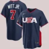 Shop USA Baseball Bobby Witt Jr. Nike 2026 World Baseball Classic Home Stadium Navy Blue Jersey