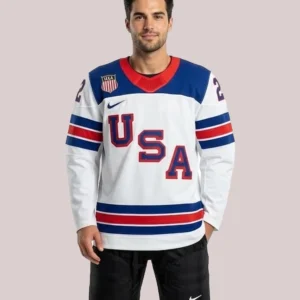 Dylan Larkin Nike US Hockey 2026 Away Replica Jersey - White