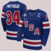 Nike US Hockey 2026 Auston Matthews Home Replica Royal Blue Jersey