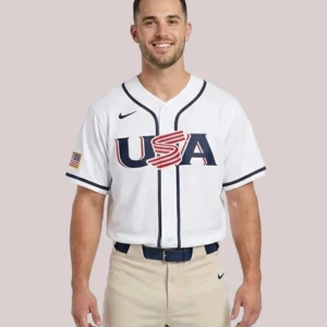 Team USA Baseball White Jersey