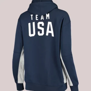 Women's Team USA Nike Fleece Pullover Navy Hoodie