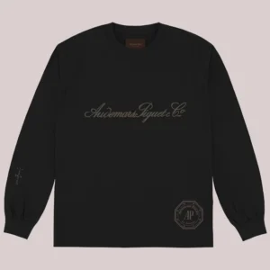 Travis Scott CJ x Audemars Piguet Le Brassus Long Sleeve Black Pullover Shirt