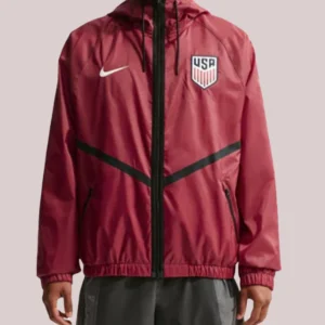 USMNT Nike Dri-FIT Soccer Red Anthem Jacket