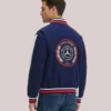 Tommy x Mercedes F1 x CR Wool Varsity Jacket Red And Navy