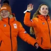 Winter Olympics Opening Ceremony Milano Cortina 2026 Team Netherlands Orange Hooded Jacket