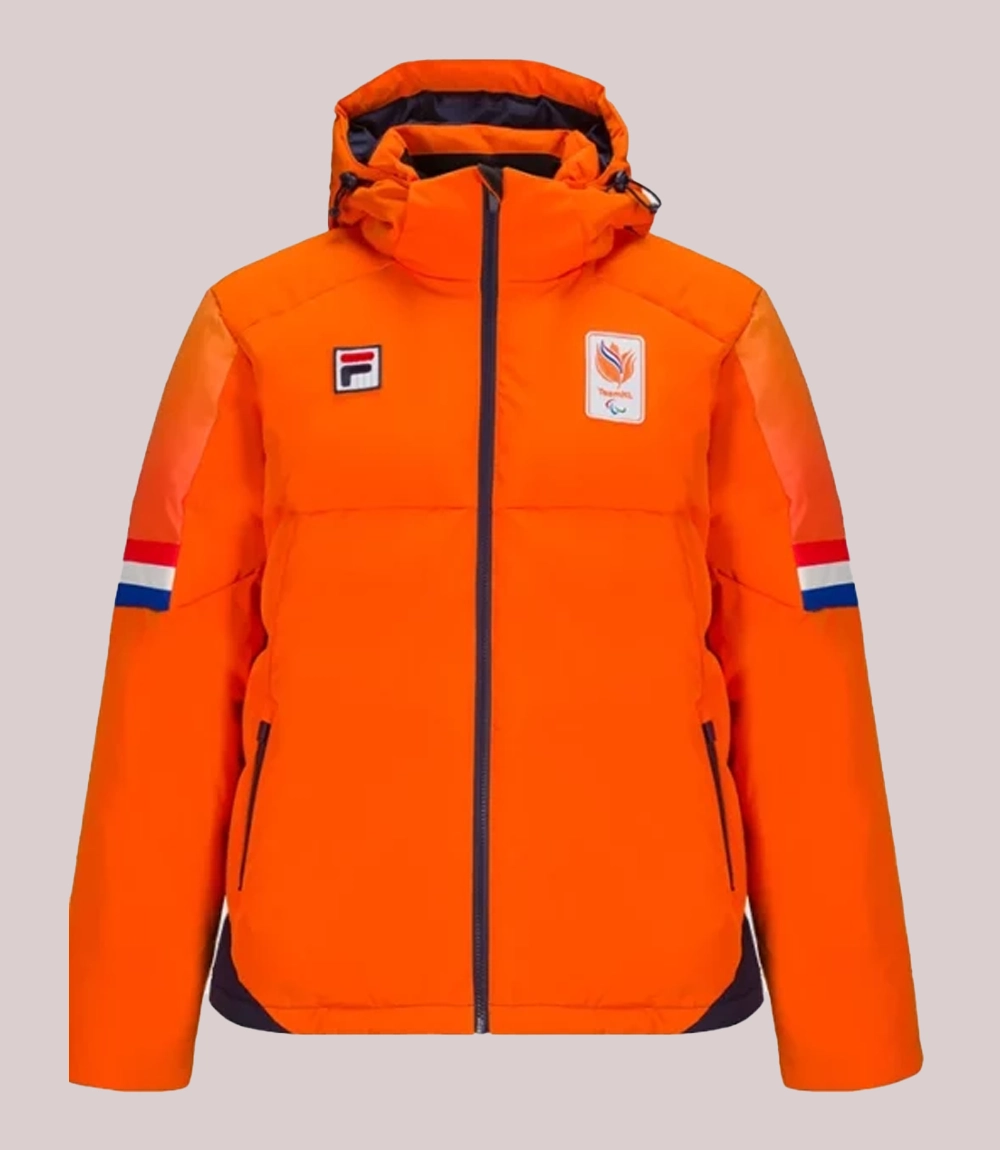 Winter Olympics 2026 Team Netherlands Opening Ceremony Zip-up Orange Jacket