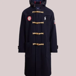 Polo Ralph Lauren Team USA Flagbearer Navy Blue Toggle Coat
