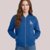 Buy Women's Los Angeles Dodgers Royal Rage Against Zip-up Jacket