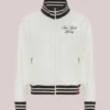 Women's New York Liberty Sportiqe French Terry Cream Jacket