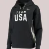 Women's Team USA Nike Fleece Pullover Hoodie Black