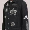 Wrangler x Avirex Suede Leather Black Trucker Jacket