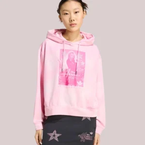 Adidas Disney Hannah Montana Sweatshirt Hoodie Pink