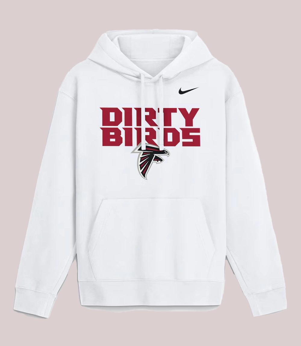 Unisex Atlanta Falcons Nike Gap Shooter Club Pullover White Fleece Hoodie