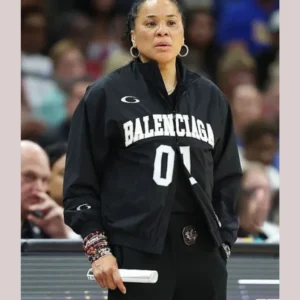 Head Coach Dawn Staley NCAA Women’s Basketball Tournament “01” Black Balenciaga Jacket
