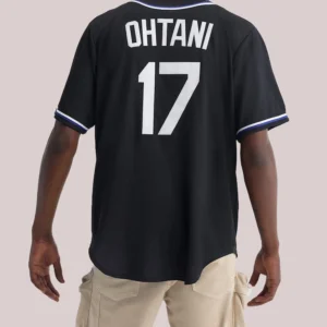 Shohei Ohtani Los Angeles Dodgers Nike Black Out Jersey