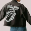 The Rolling Stones Black Varsity Jacket
