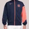 2026 FC Barcelona Unisex Anthem Third Training Jacket in Fleece – Navy
