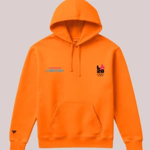 Fanatics LA28 Superbloom Collection Pullover Orange Fleece Hoodie