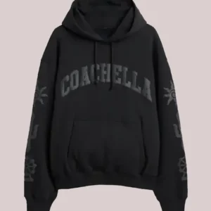 Gap × Coachella Oversized Black Pullover Hoodie