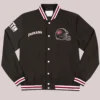 Unisex Indiana Hoosiers Blackout Full-Snap Satin Jacket Black