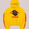 Justin Bieber Coachella SKYLRK Pullover Fleece Yellow Hoodie