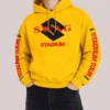 Justin Bieber Coachella 2026 Weekend 2 Merch Stadium Tour x Swag SKYLRK Yellow Hoodie