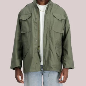Unisex M65 Heritage Field Zip-up Olive Green Jacket For Sale