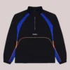 2026 Black Baseline Malbon x New York Knicks Quarter-Zip Jacket Black