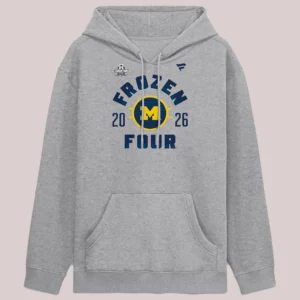 Michigan Wolverines 2026 NCAA Frozen Four Pullover Fleece Hoodie