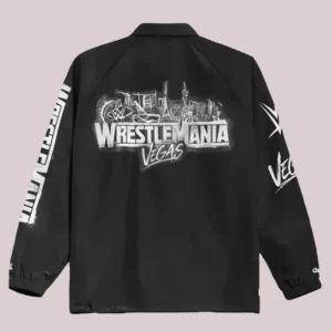 WrestleMania 2026 Coaches Jacket Black