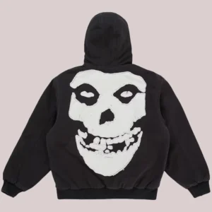 Unisex Supreme The Misfits Hooded Work Zip-up Jacket Black