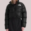 The North Face Women’s Nuptse Short Puffer Jacket Black