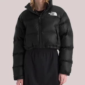 The North Face Women’s Nuptse Short Puffer Jacket Black