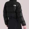 Women's The North Face Nuptse Short Black Puffer Jacket