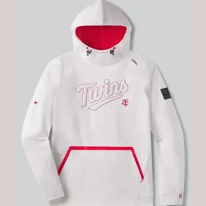 UNRL x Minnesota Twins Crossover Fleece Pullover Hoodie II in White