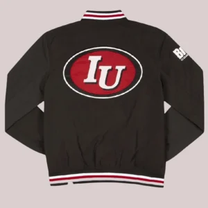 Indiana Hoosiers Blackout Bomber Jacket