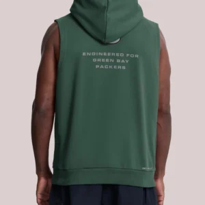 Green Bay Packers Nike Green Sideline Sleeveless Hoodie