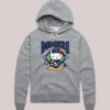 Women's Hello Kitty x Los Angeles Dodgers Pitch Tri-Blend Homage Gray Pullover Fleece Hoodie