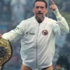 2026 WrestleMania 42 Wrestler CM Punk Bomber White Jacket