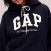 Gap × Victoria Beckham French Terry Navy Hoodie