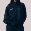 Unisex Corteiz x Gabriel Moses 2026 Regina Track Jacket – Black